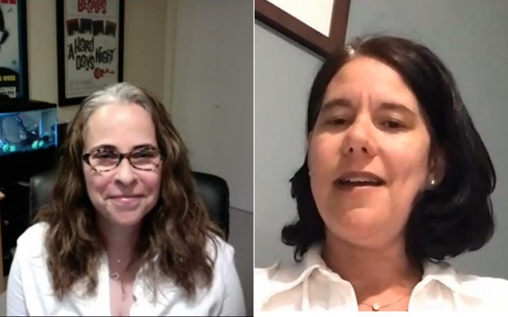 Lynne B. Kahn of Baltimore Hunger Project and Lisa Budlow of CHAI