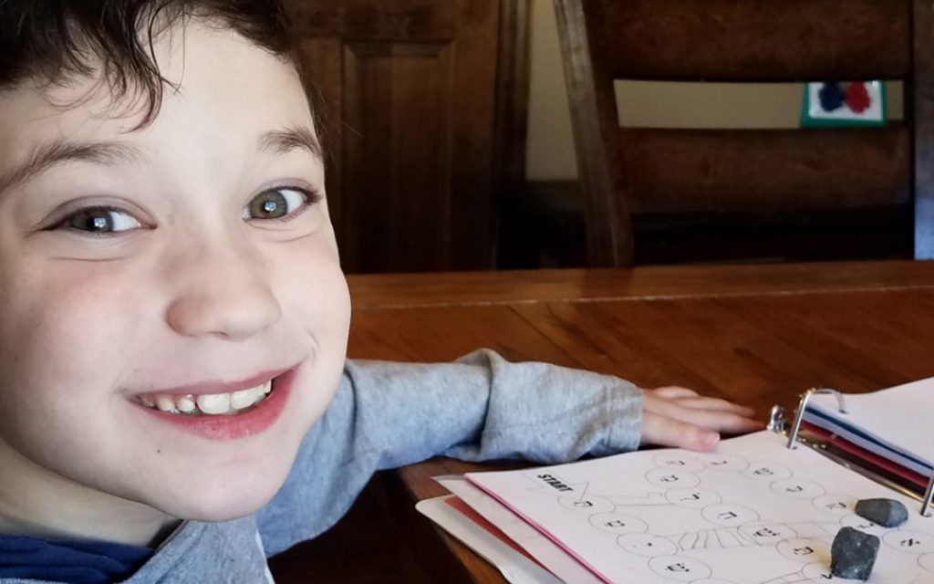 Some students with special needs did better with remote learning than in traditional classroom settings. (Courtesy of Sinai Schools)