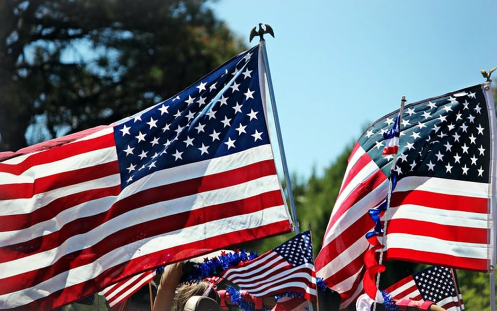 American flags