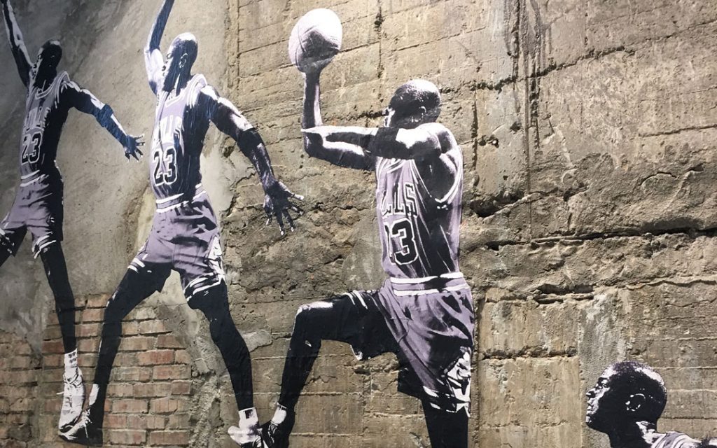 Michael Jordan painting