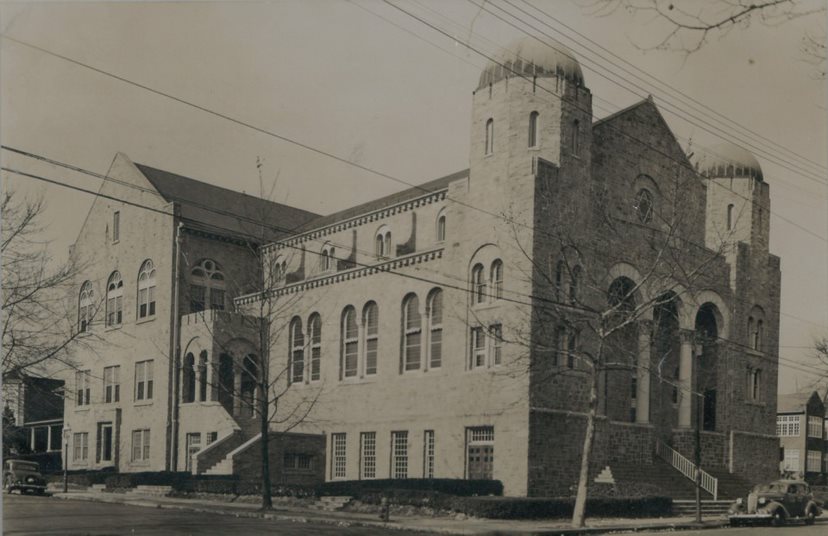 Beth Tfiloh's former synagogue facility was located at the corner of Garrison Boulevard and Fairview Avenue in Forest Park. The congregation moved to Pikesville in 1966. (Photo provided by Beth Tfiloh)