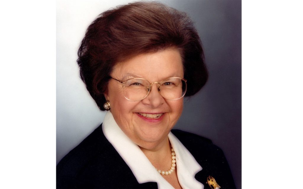 Former Sen. Barbara A. Mikulski