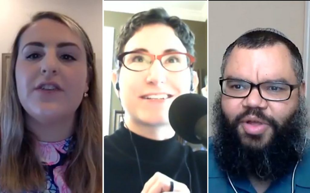 Sarah Mersky Miicke, Tracie Guy-Decker and Yosef Webb-Cohen