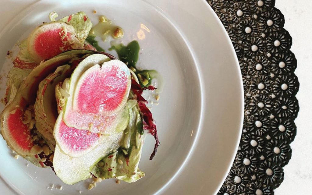 Duck Duck Goose's radish and pear salad