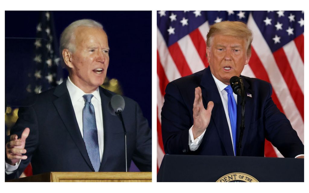 Joe Biden and Donald Trump