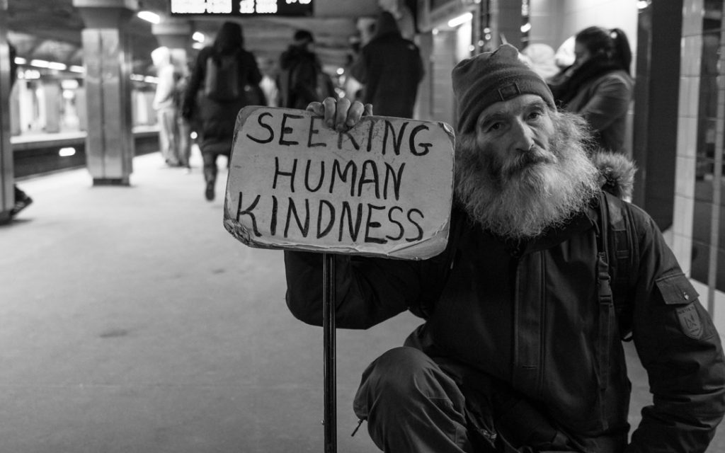 homeless man