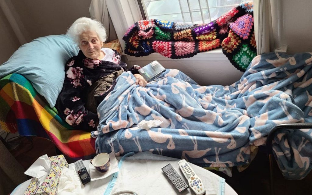 Dina, 89, is one of several homebound Holocaust survivors whose mobility and health has deteriorated during the pandemic.