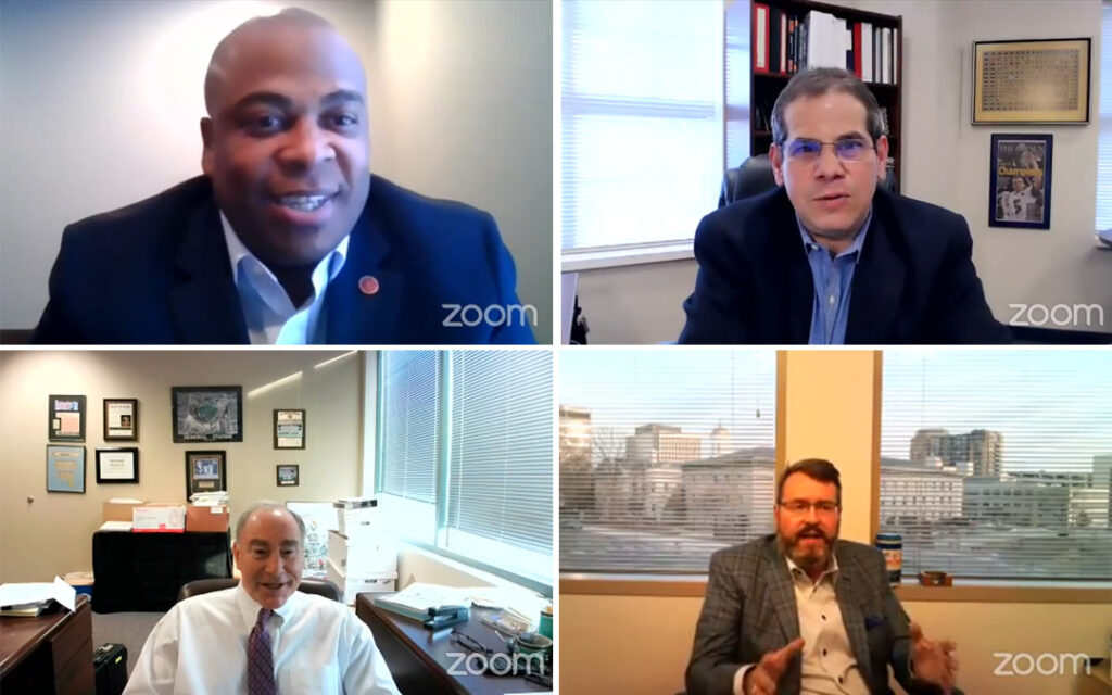 Byron T. Deese of Glass Jacobson Financial Group, Steven J. Heller of Heller Kowitz Insurance Advisors, David Polashuk of Levy, Mann, Caplan, Hermann & Polashuk, LLP, and George J. Nemphos of Nemphos Braue LLC