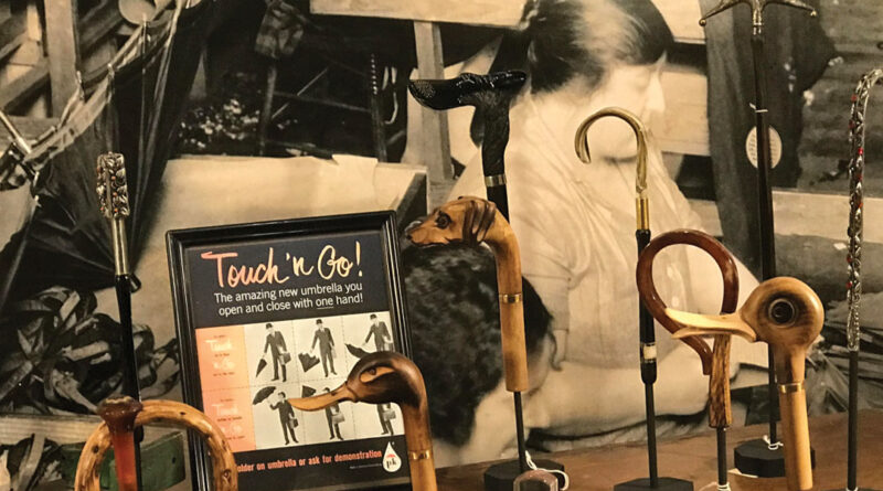 A permanent exhibition of Charm City’s umbrella and raincoat manufacturing past can be found at the Baltimore Museum of Industry.