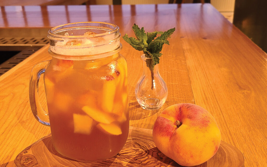 Papa Don't Peach cocktail