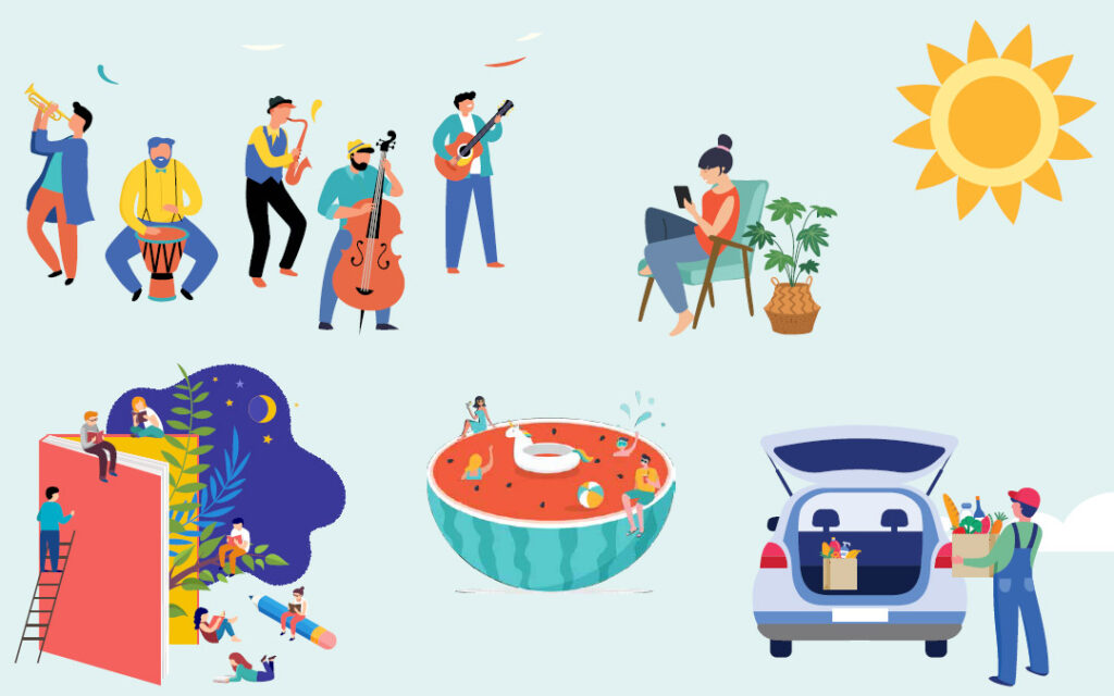 associated summer 2021 activities illustration