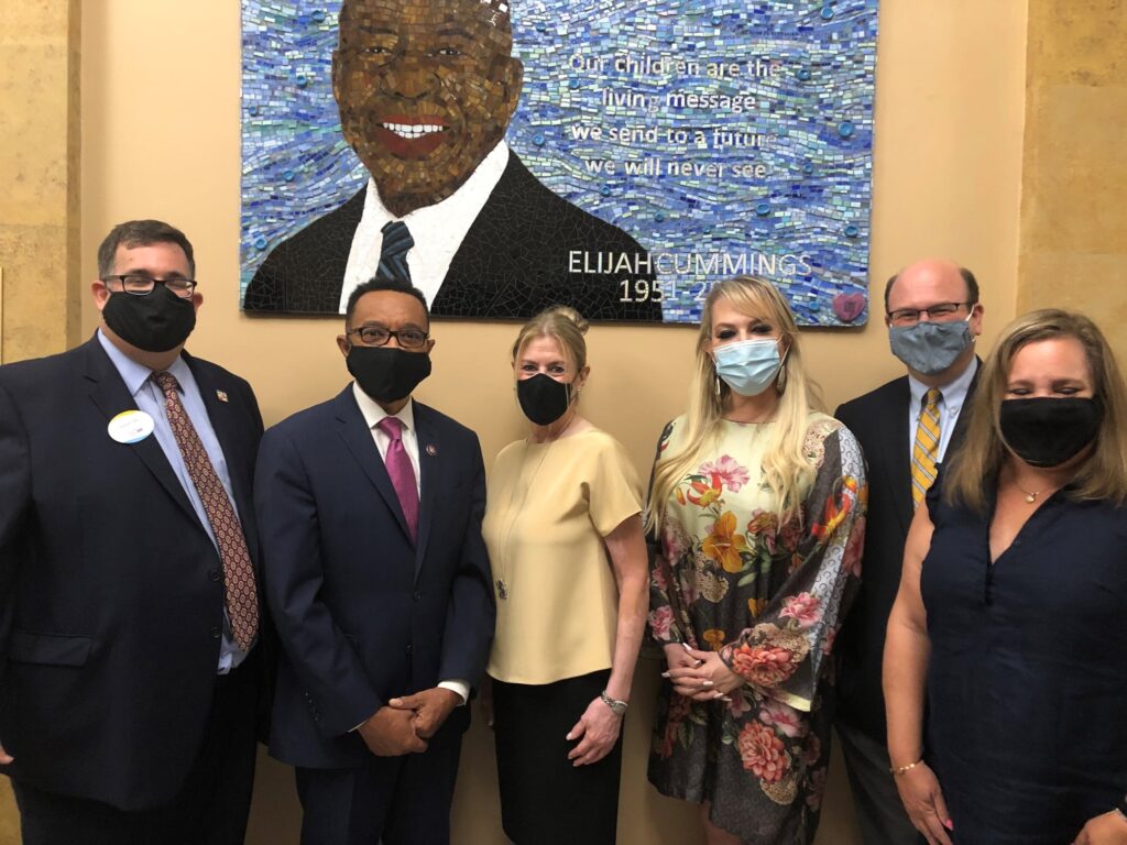 Elijah Cummings mosaic