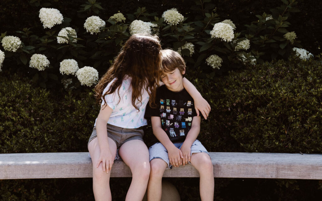 children grieving