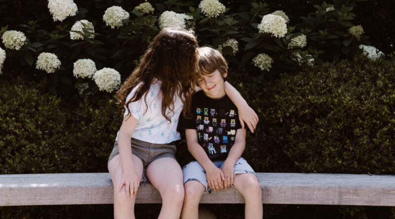 children grieving