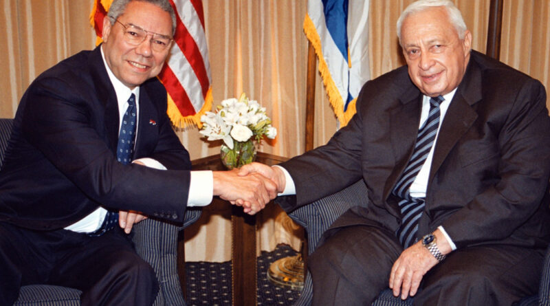 Colin Powell, Ariel Sharon