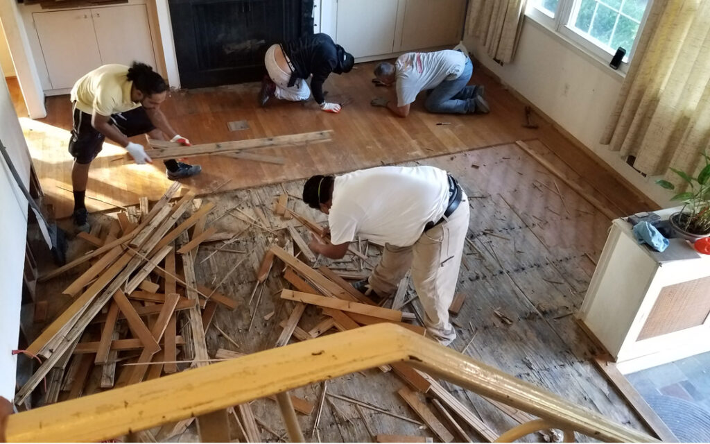 ripping up the floor