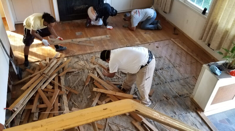 ripping up the floor