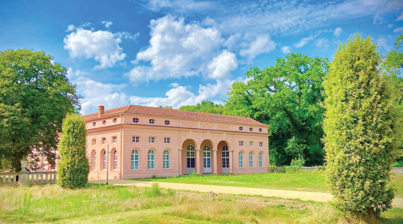 A view of the European Center for Jewish Learning in Sanssouci Park, Potsdam.