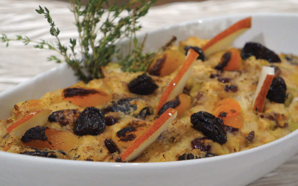 winter fruit and nut stuffing