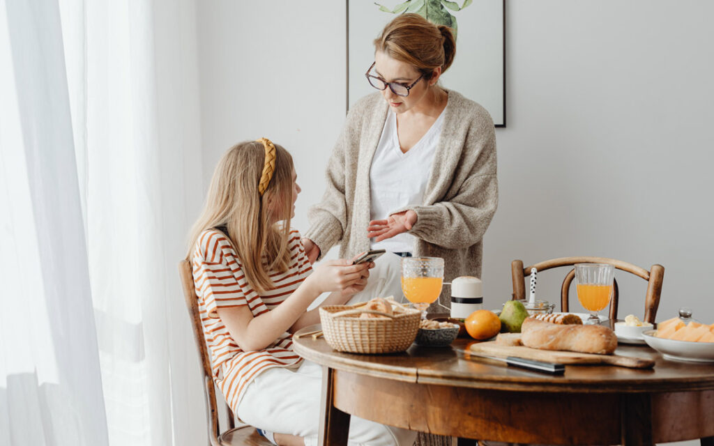 mother and daughter