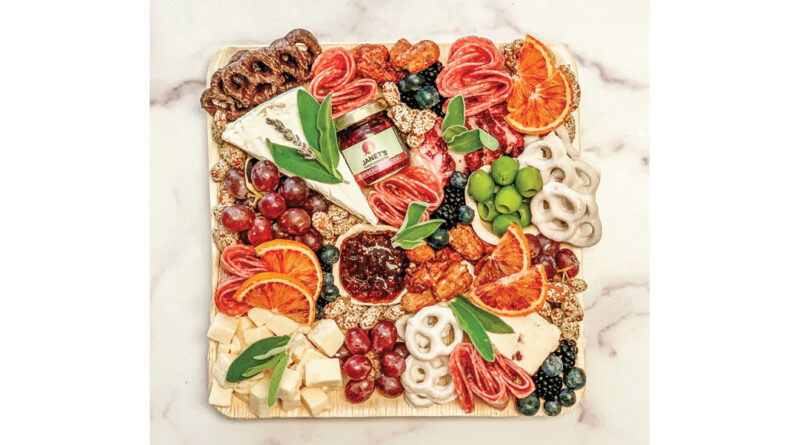 The Boards in a Box custom-grazing table