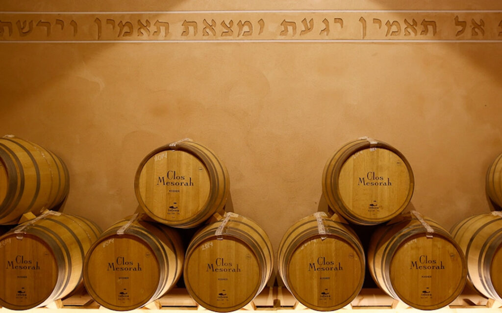 Barrels of Elvi Wines' Clos Menorah vintage