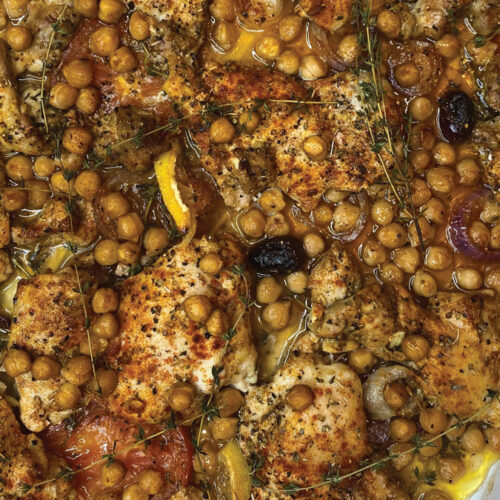Sheet-Pan Chicken and Chickpeas