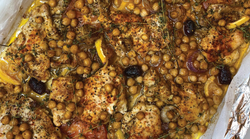 Sheet-Pan Chicken and Chickpeas
