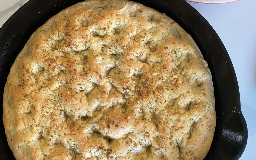 Quick and easy foccacia bread