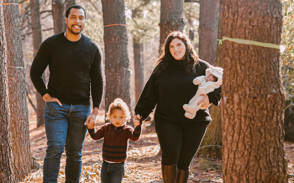Talia and Aaron Jordan with their children, Levi and Caleb