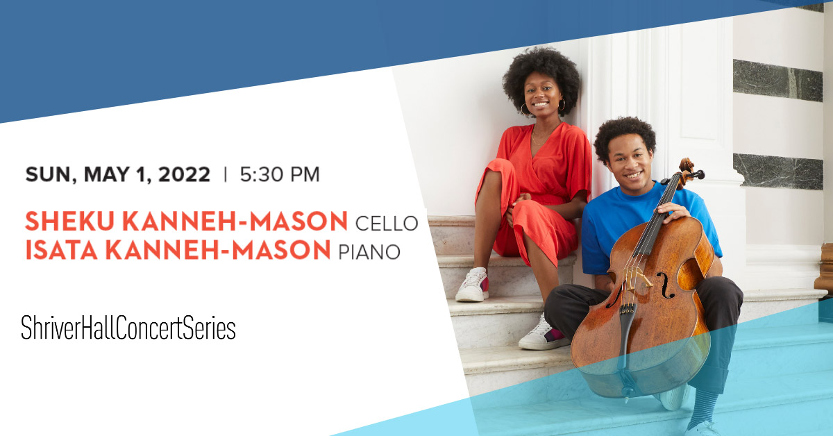 Sheku Kanneh-Mason, cello & Isata Kanneh-Mason, piano at Shriver Hall Concert Series