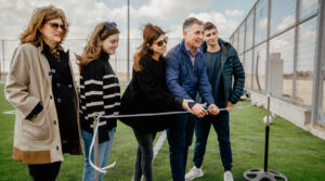 sports field in Halutza, Israel