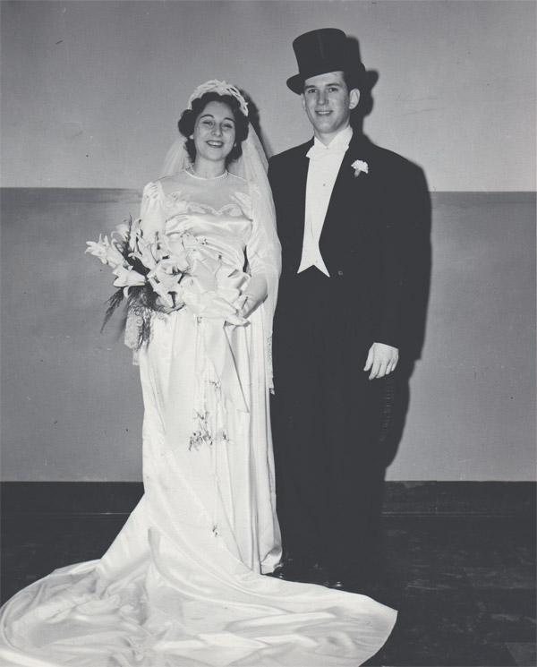 Arnold and Sally Rifkin married at Chizuk Amuno in September of 1949.