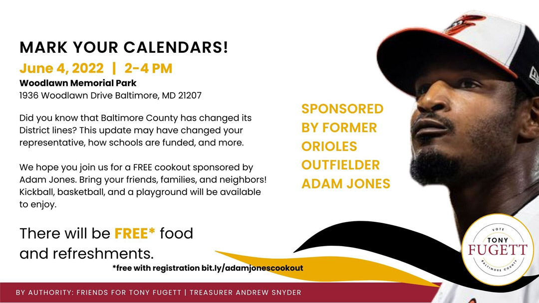 Community Cookout - Sponsored by Former Oriole Adam Jones