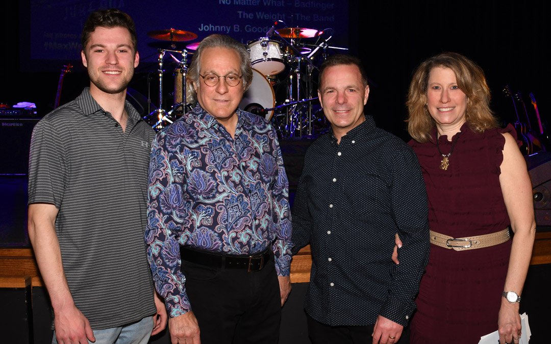 Max Weinberg with Aaron, Stephen and Leslie Pomerantz