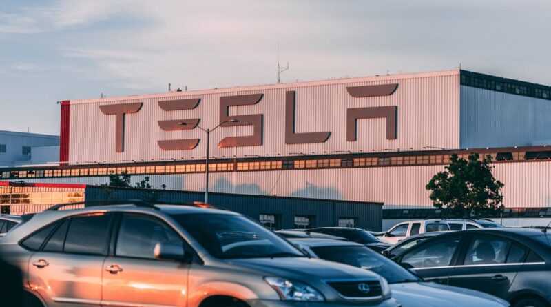 Tesla parking lot