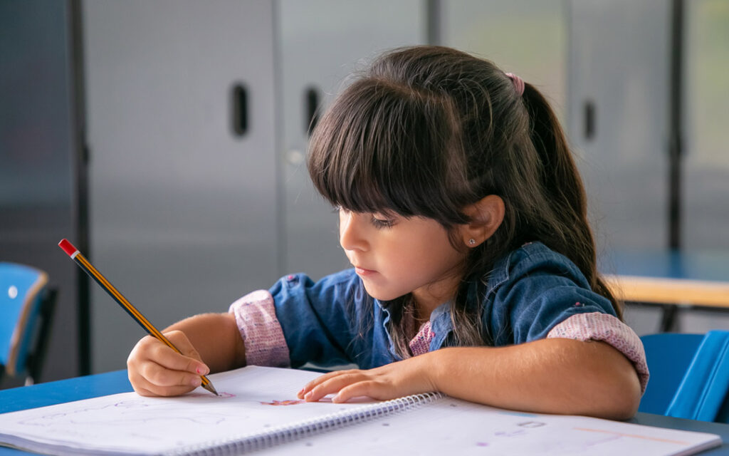 girl at school