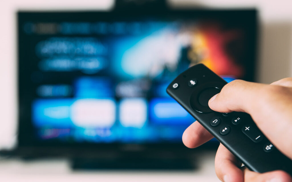 tv with remote
