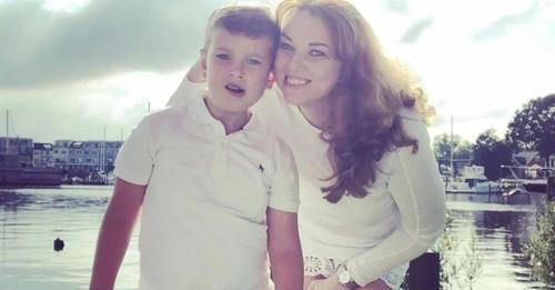 Inna Besser is shown here with her son, Alexander Besser.
