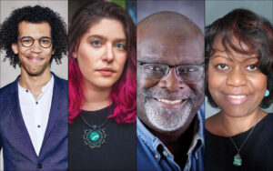 Jonathon Heyward, Baltimore Symphony Orchestra (photo by Laura Thiesbrummel); Sarah Ashley Cain, Baltimore Center Stage (photo by Nomè SiDone); Gregory Smith, Creative Alliance; Jenenne Whitfield, AVAM.