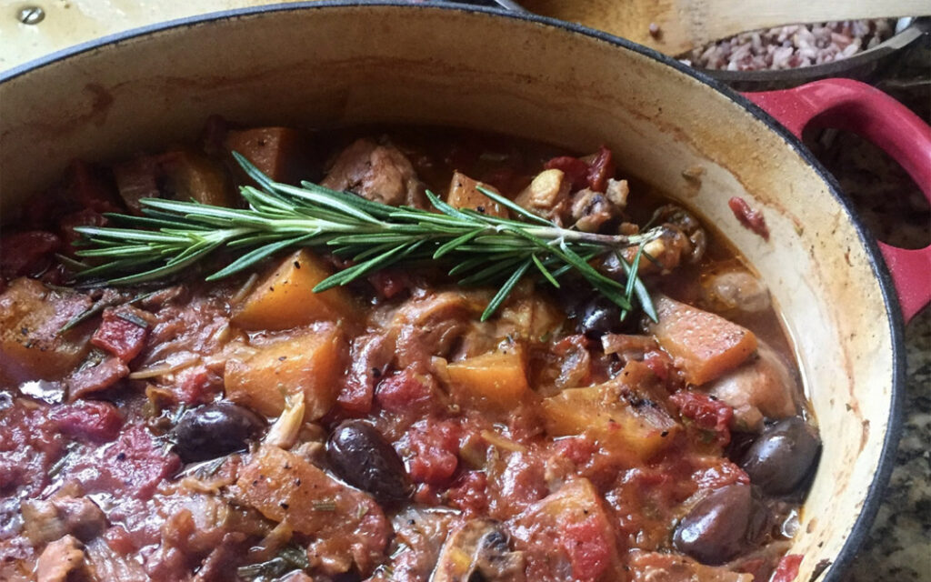 Chicken and Butternut Squash Cacciatore