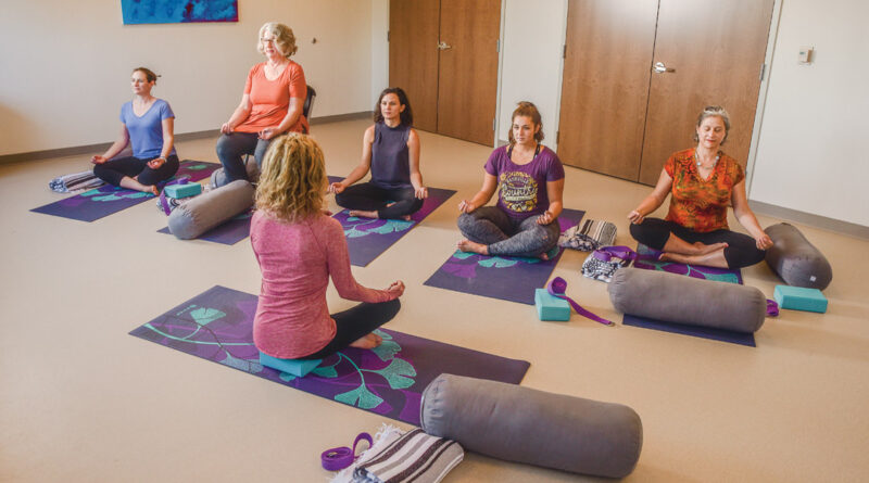 Yoga at the Barbara L. Posner Wellness & Support Center.