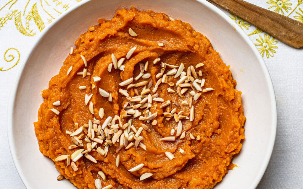 Mashed Sweet Potatoes With Caramelized Pineapple
