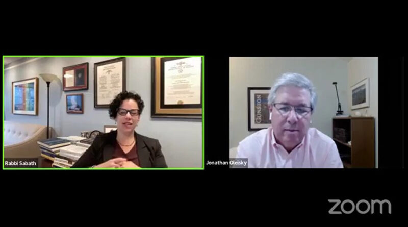 Jmore Live with Guest Rabbi Dr. Rachel Sabath Beit-Halachmi