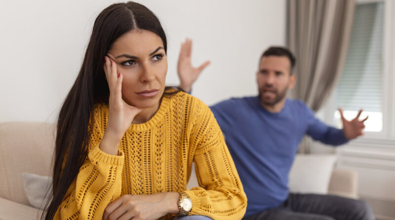 young couple argument