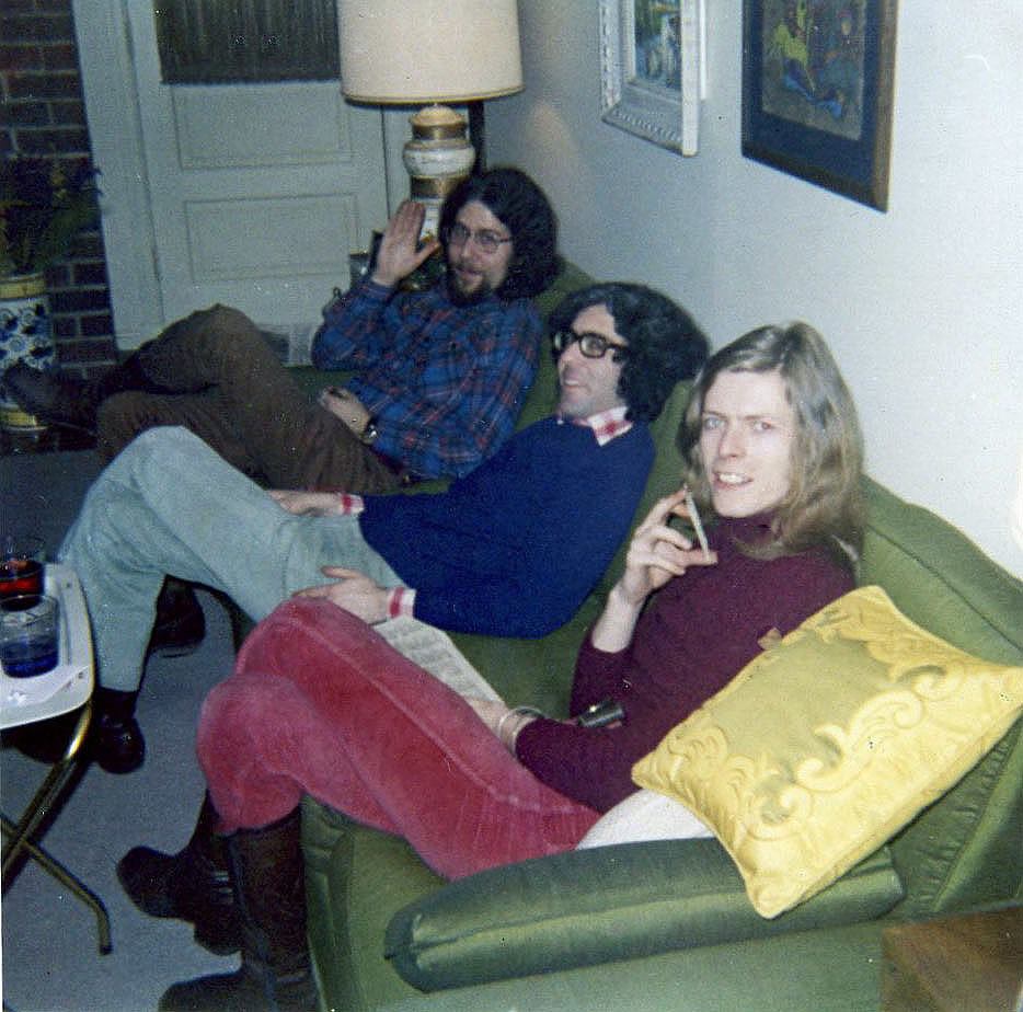 Michael and Ron Oberman with David Bowie