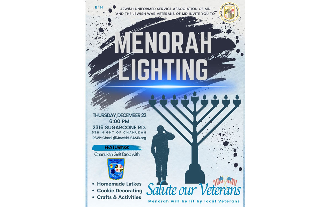 JUSA Veterans Menorah Lighting