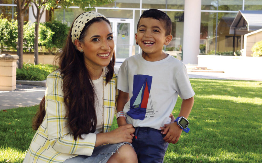 Dr. Chani Simhi and her son Daniel