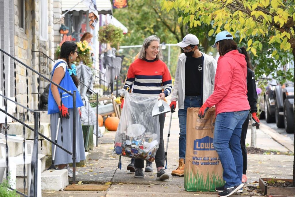 Volunteers from Repair the World