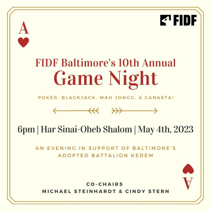 FIDF Maryland 10th Annual Game Night